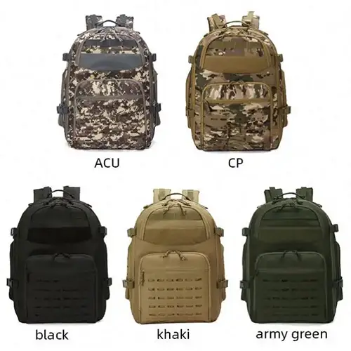 Travel Tactical Backpack – Large MOLLE Rucksack with Luggage Strap